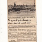 Etappmål på riksvägen Järnvägsdelen snart klar DD 1972