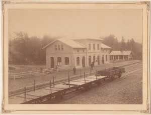 Rättvik station någon tid efter invigningen 1890