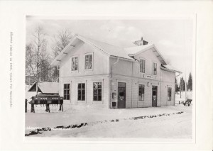 Sågmyra station ca 1950 Vykort